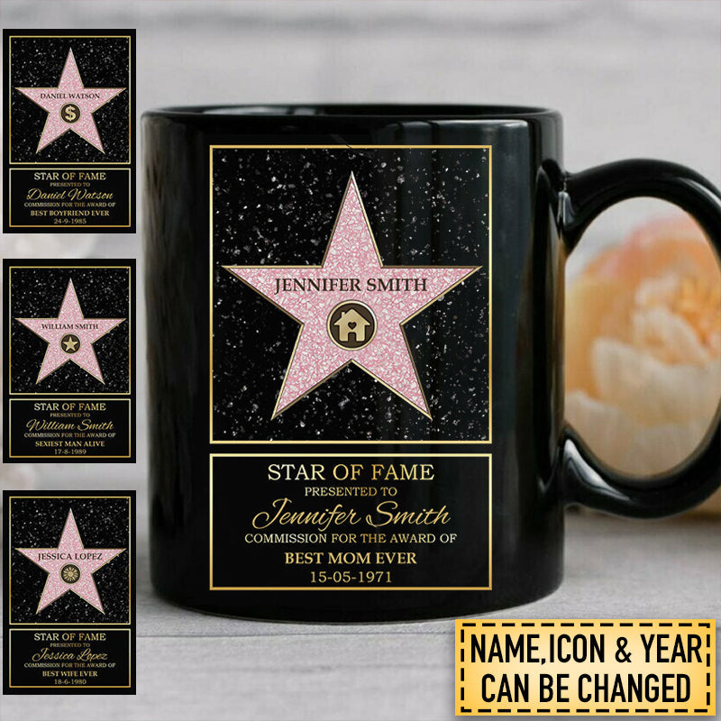 Star Of Fame Custom Ceramic Mug Gift For Family