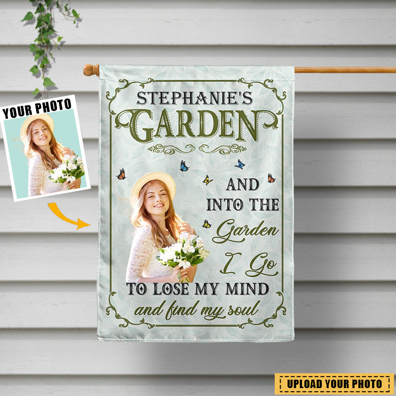 And Into The Garden I Go Gardening - Gift For Gardening Lovers - Personalized Flag