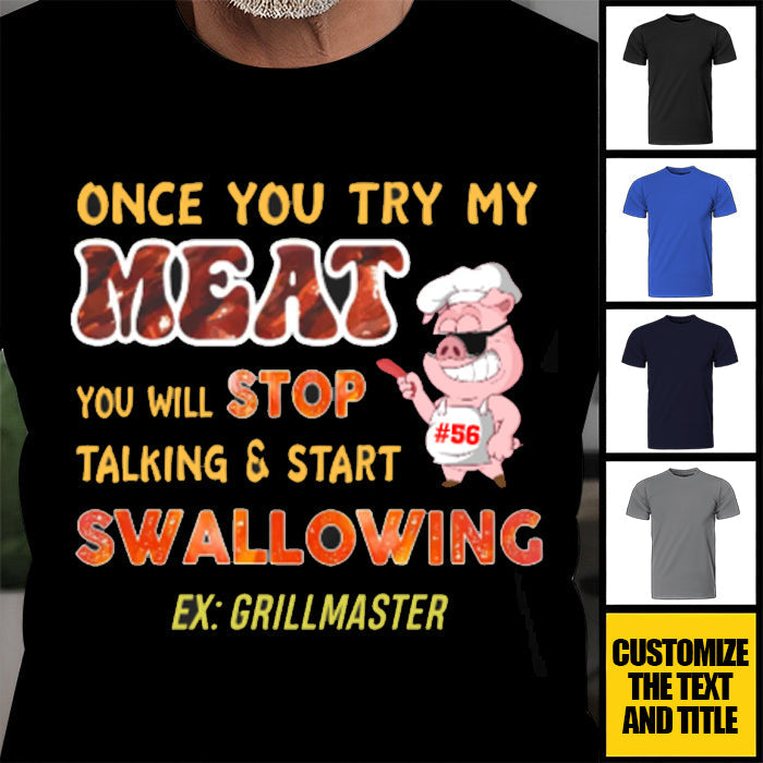 Personalized Bbq T-Shirt-You Will Stop Talking