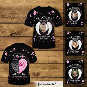 I Miss You Personalized Photo All Over Print Apparel Memorial Gift