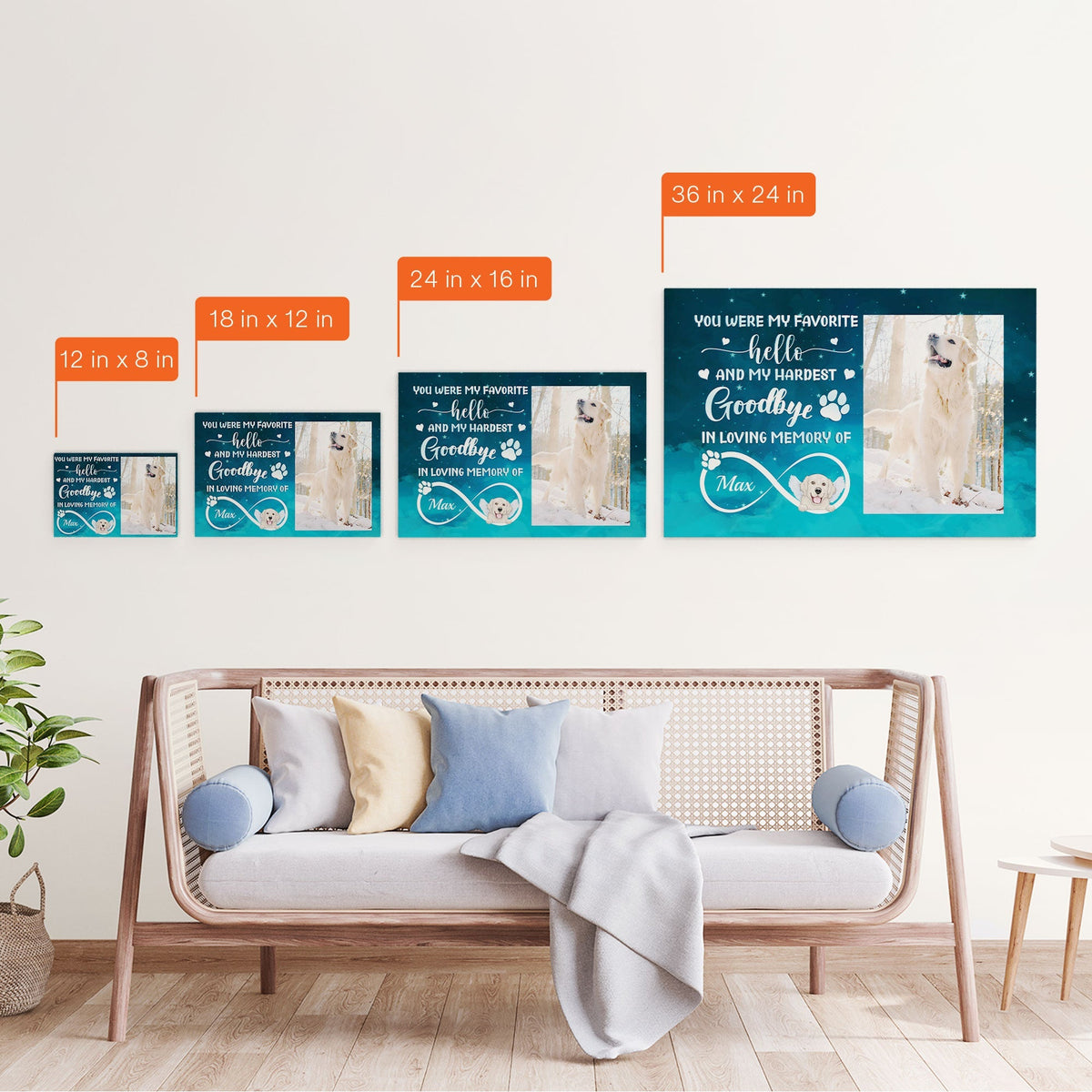 You Were My Favorite Hello And Hardest Goodbye - Personalized Poster