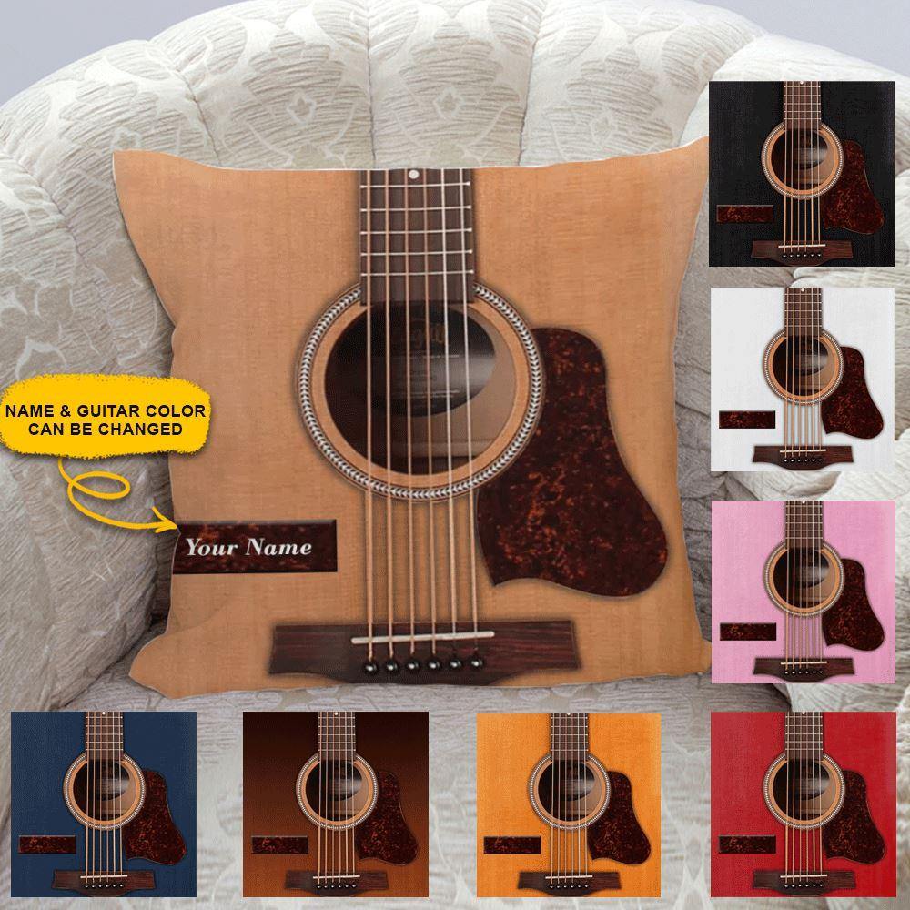 Acoustic Guitars Custom Pillow Acoustic Guitars Personalized Gift