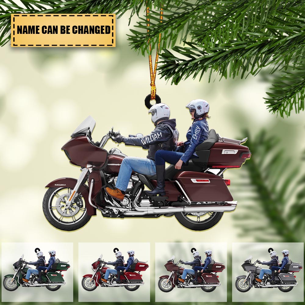 2023 New Release Personalized Biker Couple Ultra Limited Motorcycle Ornament