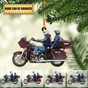 2023 New Release Personalized Biker Couple Ultra Limited Motorcycle Ornament