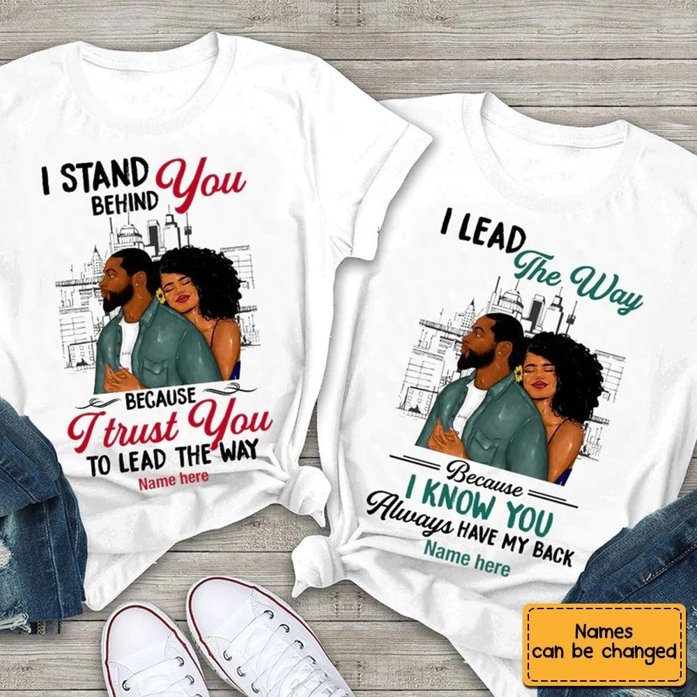Lead The Way Couple T Shirt, Personalized Shirt, Gift For Loved One (two pack)