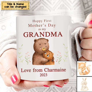 Personalized First Mother's Day Grandma Bear Mug